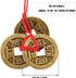 Boao Chinese Fortune Coins Feng Shui I Ching Good Luck Coins Traditional Brass New Year Favor with Red String for Wealth and Success, 5 Styles(20 ...