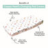 Premium Knit Changing Pad Cover by Copper Pearl: Soft, Stylish, and Universal Fit for All Standard Diaper Changing Pads, Trendy Design Changing Pa...