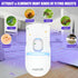 Gnat Trap for House Indoor Flying Insect Trap Bug Catcher Plug in Fly Trap Indoor Mosquito Trap UV Bug Light Bug Catcher with 5 Sticky Bug Trap Bo...