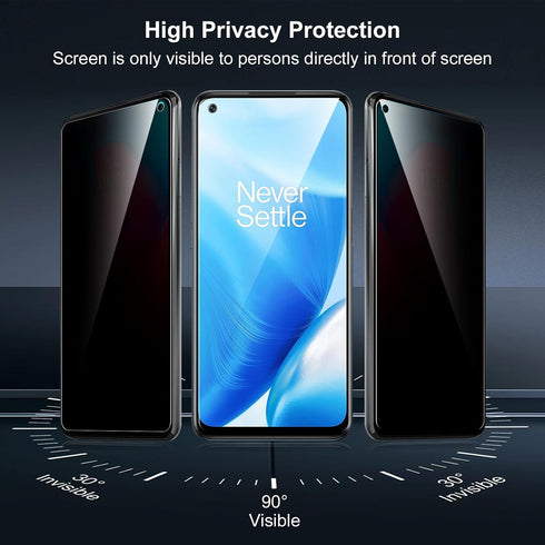 YMO 2 Pack for OnePlus Nord N200 5G Privacy Screen Protector,9H Hardness Tempered Glass Anti-Spy Screen Protective Film for OnePlus Nord N200 5G,E...