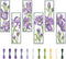 FREEBLOSS 6 Set Iris Cross Stitch Bookmark Kits Hand Embroidery Kit for Beginners Counted Cross Stitch Kit DIY Bookmark Kit Full Cross Stitch Embr...