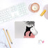 Black Cat MousePads for Desk Home Office?Personalized Mid Century Modern Minimalist Cat Mousepad for Home Office Gaming Working Computers Laptop?9...