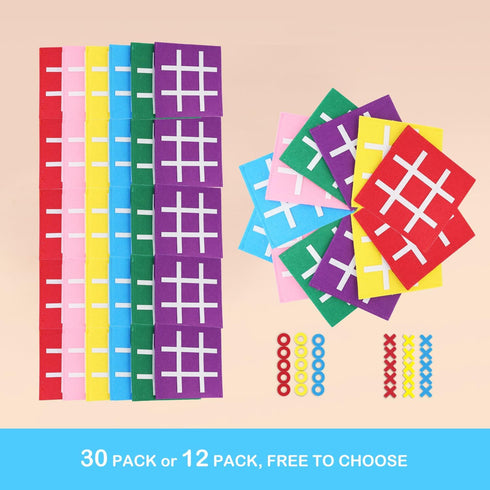 Kids Party Favors: Tic Tac Toe Board Games - Travel Toys for Birthday Valentines Christmas (Bulk Pack of 30)...