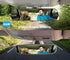 Kitbest Rear View Mirror, Universal Clip On Rearview Mirror, Wide Angle Mirror, Interior Rear View Mirror, Anti Glare Rearview Mirror, Blue Tint C...