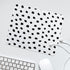 Polka Dots Square Mouse Pad Boho,White Small Mouse Pads for Desk Wireless Mouse,Stitched Edge Mousepad Non-Slip Rubber Base Gaming Mouse Mat for C...