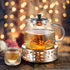 Stainless Steel Teapot Warmer, Metal Teapot Heater with Tealight Holder Stainless Steel Candle Base Coffee Tea Warmer for Glass Teapot, Stainless ...