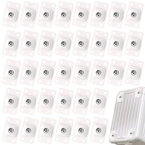 32 PCS Self Adhesive Caster Wheels,Mini Swivel Wheels Stainless Steel Paste Universal Wheel,360 Degree Rotation Sticky Pulley,Small Adhesive Wheel...