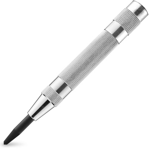 NEIKO 02639A 6-Inch Automatic Center Hole Punch with Adjustable One-Handed Spring Impact, Chrome-Plated Shank, and Premium S2 Steel Tip...