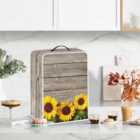 Sunflower Print Coffee Maker Cover Blender Dust Cover Juice Machine Protector Covers Kitchen Appliance Case Kitchen Tool with Top Handle...