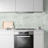 Green Contact Paper for Countertops,Green Marble Countertop Peel and Stick Waterproof Wallpaper,DIY Granite Vinyl Film for Kitchen Bathroom Desk T...