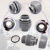 Non-Metallic Liquid Tight Conduit Connector, Flexible Conduit Fittings Electrical PVC Fittings (1 inch, 5pcs)...