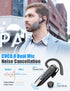 Link Dream Bluetooth Earpiece Wireless CVC8.0 Headset for Cell Phone Dual Mic Noise Canceling Handsfree Phone Earpiece with Mute 20Hrs Talk Time 1...