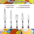Palette Knife Set, 5 Pieces Stainless Steel Spatula Palette Knives Painting Accessories Art Supplies for Oil Painting, Gouache, Watercolor, Rock P...