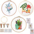 Spritewelry 3 Sets Cactus Embroidery Kit for Adults Beginners Counted Stamped Cross Stitch Needlepoint Kit Starter Plant Pattern Fabric Hand Craft...