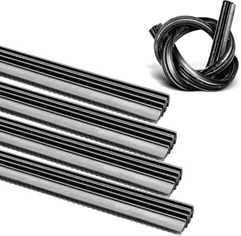 ASLAM Wiper Blade Refills 6mm for Frameless Windshield Wipers 24",Cut to Size(Set of 4)...
