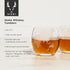 Viski Globe Glass Whiskey Tumblers, Etched Glass Whiskey Enthusiast Gift and Glassware Accessory, 10 oz, Set of 2...
