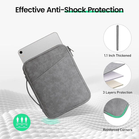 DTTO 9-11 Inch Tablet Sleeve Bag for New 11-in iPad Air M2/iPad Pro M4, 10.9" iPad 10th Gen & iPad Air 5/4th, 10.2" iPad 9/8/7th, 11" Galaxy Tab A...