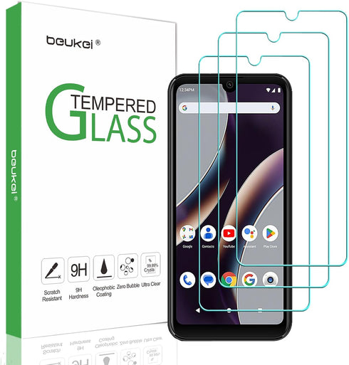 beukei (3 Pack) Designed for BLU G33 Screen Protector Tempered Glass,Touch Sensitive,Case Friendly, 9H Hardness...