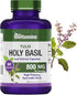 Holy Basil Capsules (800mg x 60 Capsules) | Holy Basil Tulsi Supplement | May Promote Stress & Frustration Relief* | Tulsi Holy Basil Leaf Extract...