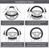 Car Stretch Elastic Steering Wheel Cover, Car Wheel Cover, Microfiber Breathable Ice Silk, Anti-Slip Steering Wheel Protector, Car Interior Access...