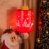 STAR MOON Pluggable Fragrance Ceramic Wax Melt Night Light Warmer for Christmas Decoration No fire Hazard Packed with Two Bulbs - Abrasive Red Rei...