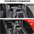 JWWY Gear Shift Shifter Knobs Cover Trim for 2015-2024+ Dodge Challenger Charger 2018-2023 Durango Interior Accessories White Carbon Fiber......
