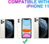 iPhone 11 Clear Glitter Case with Hand Strap, Soft Silicone Gel Rubber Sparkle Bling Cover Case with Adjustable Wrist Strap Stand Holder for Girls...