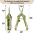 Mr. Pen- Gardening Scissors, 6.5 Inch, Green, Pruning Shears for Gardening with Straight Stainless Steel Blade, Plant Trimming Scissors, Garden sh...