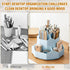 360 Degree Rotation Pen Holder,9 Slots Pencil Holder for Desk,Desk Organizer,Desk Accessories & Workspace Organizers,Apply Office, School, Home?Bl...