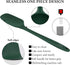 HOTEC High Heat Resistant Food Grade Silicone Rubber Spatula Set for Baking, Cooking, and Mixing Non Stick Dishwasher Safe BPA-Free Dark Green Set...