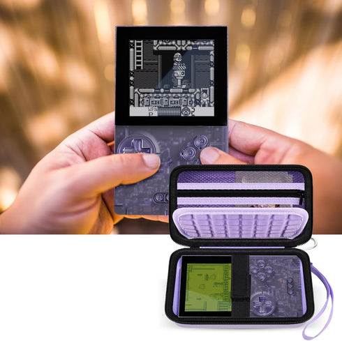 Hard Case Compatible with Analogue Pocket Handheld Game Console, Portable Mini Game Player Storage Bag for Video Games Cards, Charging Cable and A...