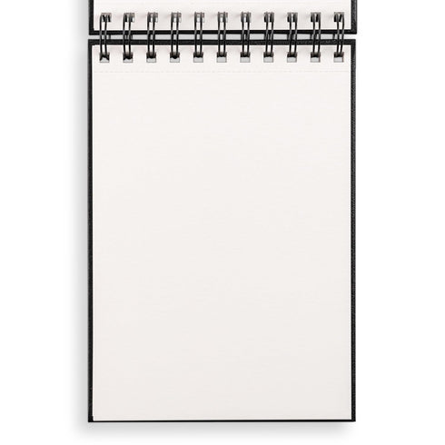 Sketchbook 5.5 x 8" Fliptop Landscape Black Spiral Hardcover Mixed Media Sketchbook for Drawing, Acid-Free Quality Paper (128 pages) - Union Squar...