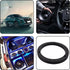 Saim 6" Dia Universal Black Plastic Speaker Spacer Adaptor Ring Mounting Bracket Fit ABS Car Stereo Speaker Spacers (2 Pcs)...