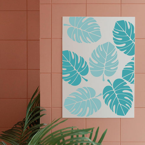 Leaf Stencils, Palm Leaf Stencils, Fern Leaf Stencils for Painting on Walls, Furniture, Canvas, Wood, Home Wall Decor DIY Art Crafts (Tropical Jun...
