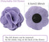 ARING PET Velvet Dog Collar, Purple Dog Collars with Detachable Felt Flower, Adjustable Soft Comfortable Dogs Collar Flower with Metal Buckle for ...