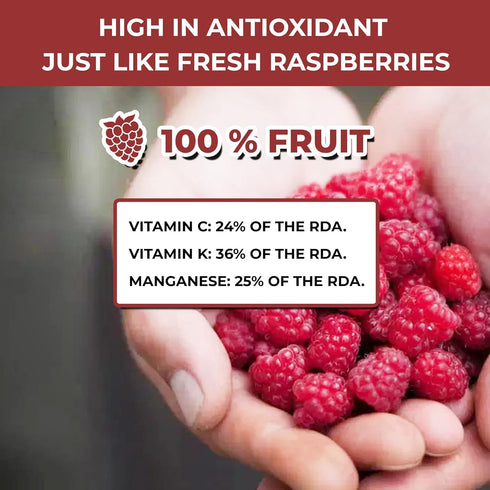 100% Canada Raspberries - Natrihealth Freeze Dried Raspberries 20gx2...