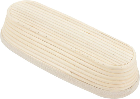 ANPHSIN 13" Banneton Bread Proofing Basket - Sourdough Basket Loaf Brotform, Oval Dough Rising Bowl with Liner for Homemade Bread Making Baking Su...