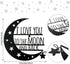 Ripeng I Love You Back Wall Art Moon Metal Decorations Hanging Sign with Quote Silhouette Wall Art for Home Bedroom Living Room Bathroom Kitchen O...