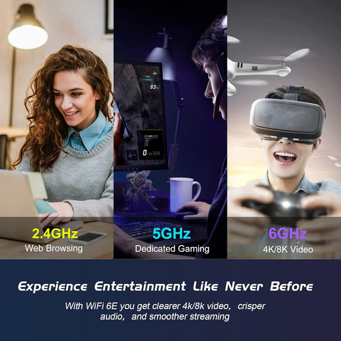 EDUP PCIe WiFi 6E Card Bluetooth 5.2 AX 5400 Mbps AX210 Tri-Band 6Ghz/5.8GHz/2.4GHz PCI-E Wireless WiFi Network Adapter Card for Desktop PC Window...