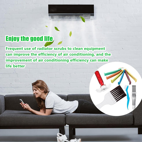5Pcs Air Conditioner Condenser Fin Comb,Radiator Comb Tool Condenser Coil Ac Fin Comb Straightener,for Refrigerators,Automobiles,Evaporators,Compu...