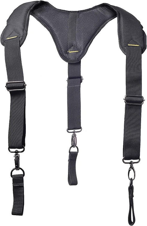 AISENIN Heavy-Duty Tool Belt Suspenders for Men, 3 Point Padded Suspenders Construction Suspender for Tool Belt...