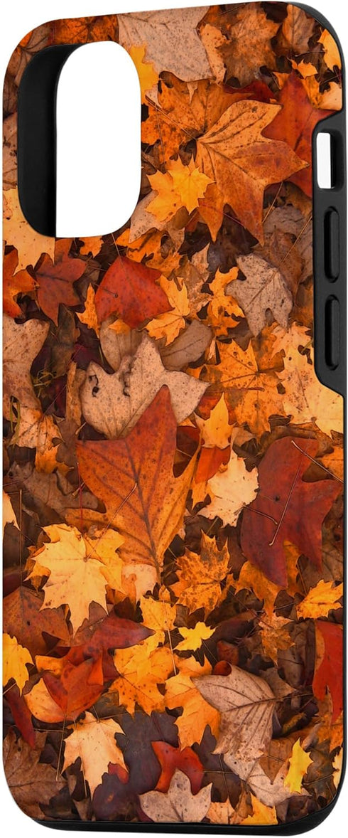iPhone 12/12 Pro Autumn Season Happy Fall Leaves Thanksgiving Cell Phone Case...