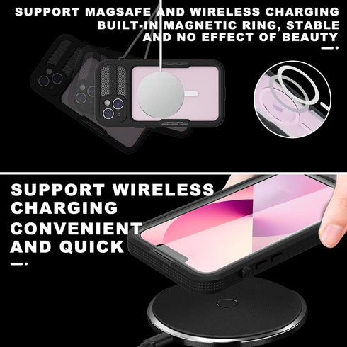 Waterproof Case for iPhone 14, iPhone 14 Case with Built-in Screen Protector Full-Body Heavy Duty Protection Rugged Shockproof Case for iPhone 14 ...