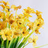 12 Bundles Artificial Flowers Outdoor UV Resistant Flowers No Fade Faux Plastic Plants Garden Porch Window Box Decorating (Yellow)...