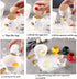 ZOSTLAND Egg Yolk Separator, HQ Creative Ceramics Cute Little Chicken Egg Yolk White, Funny Style Simple Automatic Separation Baking Assistant Too...