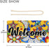 Kigai Welcome Sign Mexican Talavera Front Door Sign, Waterproof Wall Hanging Plaque for Housewarming, Farmhouse Porch Yard Garden Home Decor, 11 x...