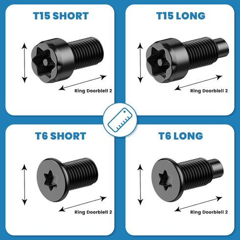 Video Doorbell Screws, Video Doorbell Replacement Screws, Replacement Security Screws Compatible with Video Doorbell, Video Doorbell 2 and Pro (4S...