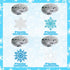 Snowflake Swirls Decoration Party Snowflake Christmas Hanging Swirls Winter Party Ceiling Decorations Blue White Silver Snowflake Garland for New ...