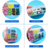 Plastic Organizer Box with Dividers - 2 PCS Small Plastic Container with Compartments, 6 Compartment Storage Box, Plastic Travel Organizer Box, Cr...