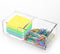 Sticky Note Holder 2in1 Clear Acrylic Memo Holder for Desk Organization Office Home Post Pop Note Dispenser for 3x3 Note Pad Holder 1 PCS(SNH02)...